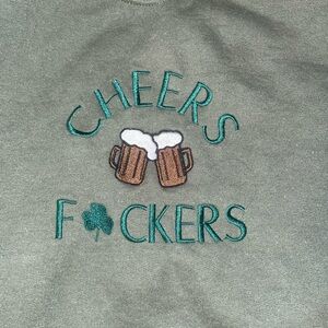 St Patrick’s Day sweatshirt: Green Cheers Graphic Sweatshirt